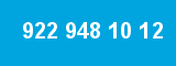 922 948 10 12 922 948 10 12